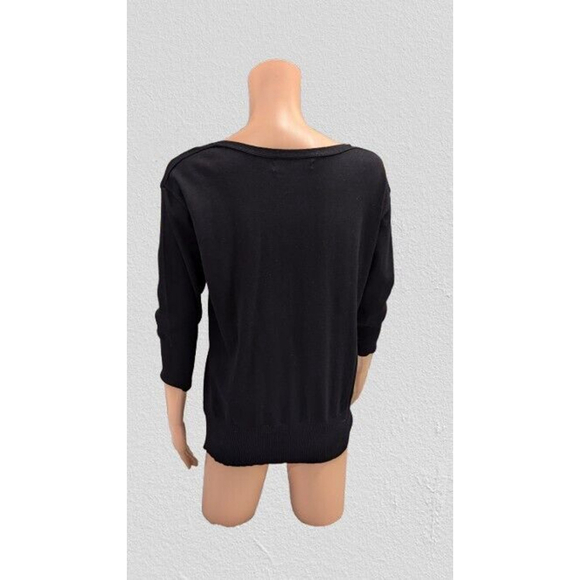 Apt 9 Black Small Sweater NWT 3/4 Sleeve Classic - Picture 2 of 7
